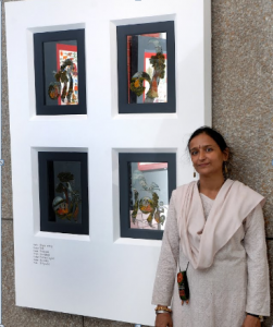 (Work displayed at UNESCO headquarters, Paris;(about Snehgangal)