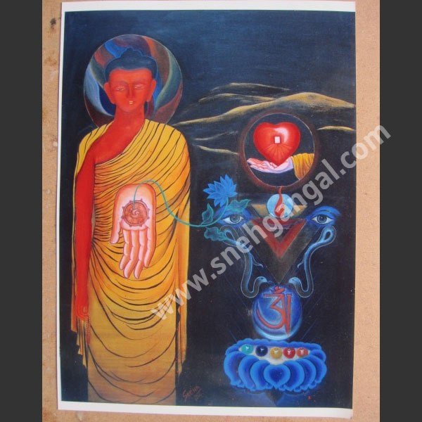 heart sutra- Buddha Painting
